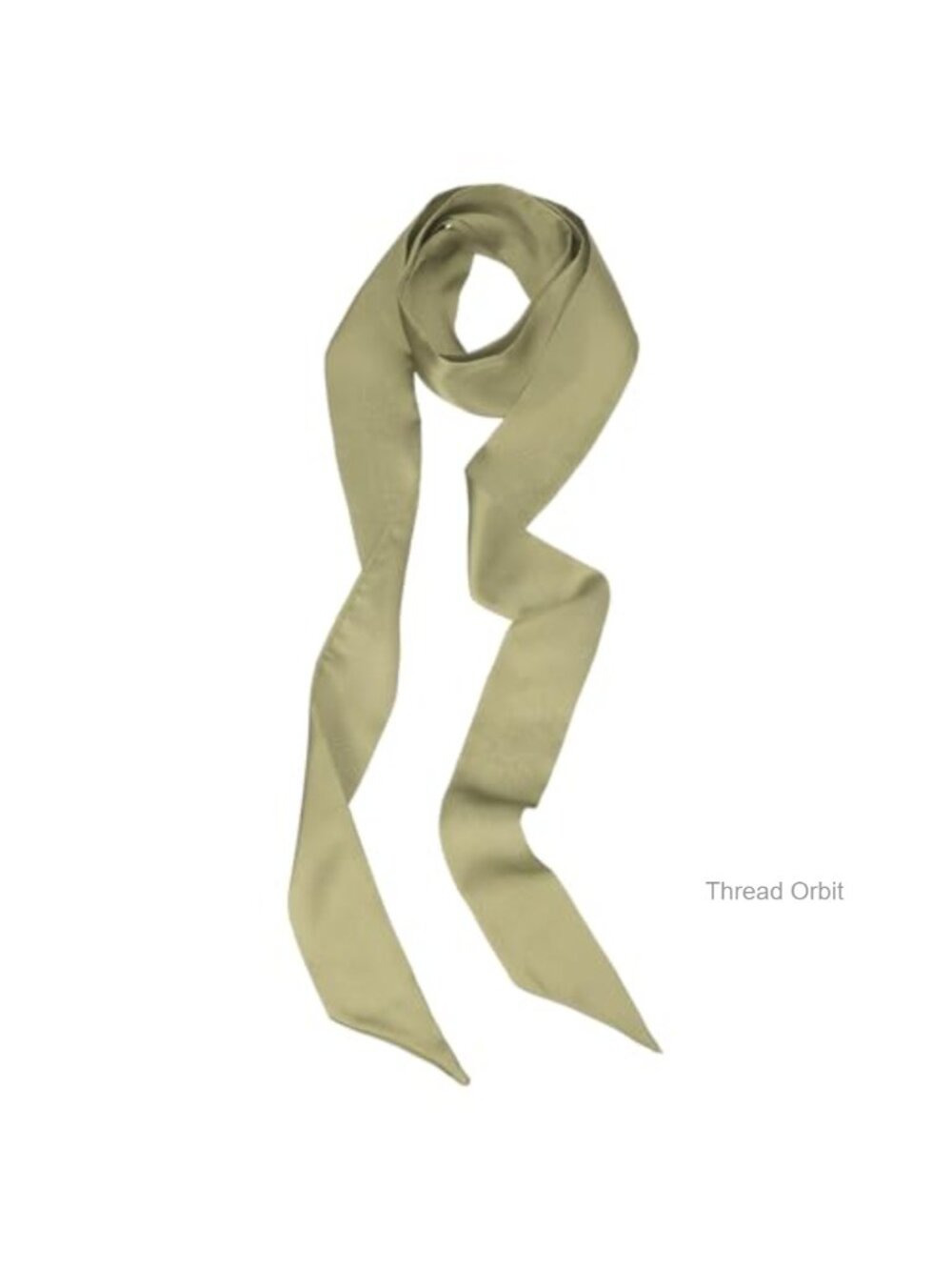 Ribbon Scarf Silk Thin Sash Belt Long Neck Tie for Women